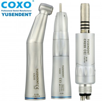 Yusendent COXO CX235-B Inner Water Low Speed Contra Angle Air Motor Straight Han...