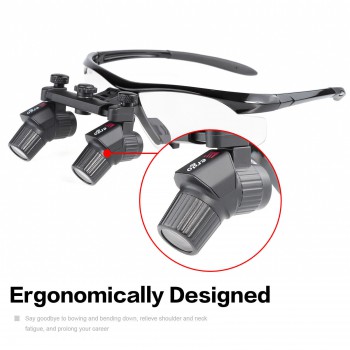4.0X 450mm Ergonomic Medical Dental Binocular Loupe Magnifier Ergo Magnifying Glasses ENT