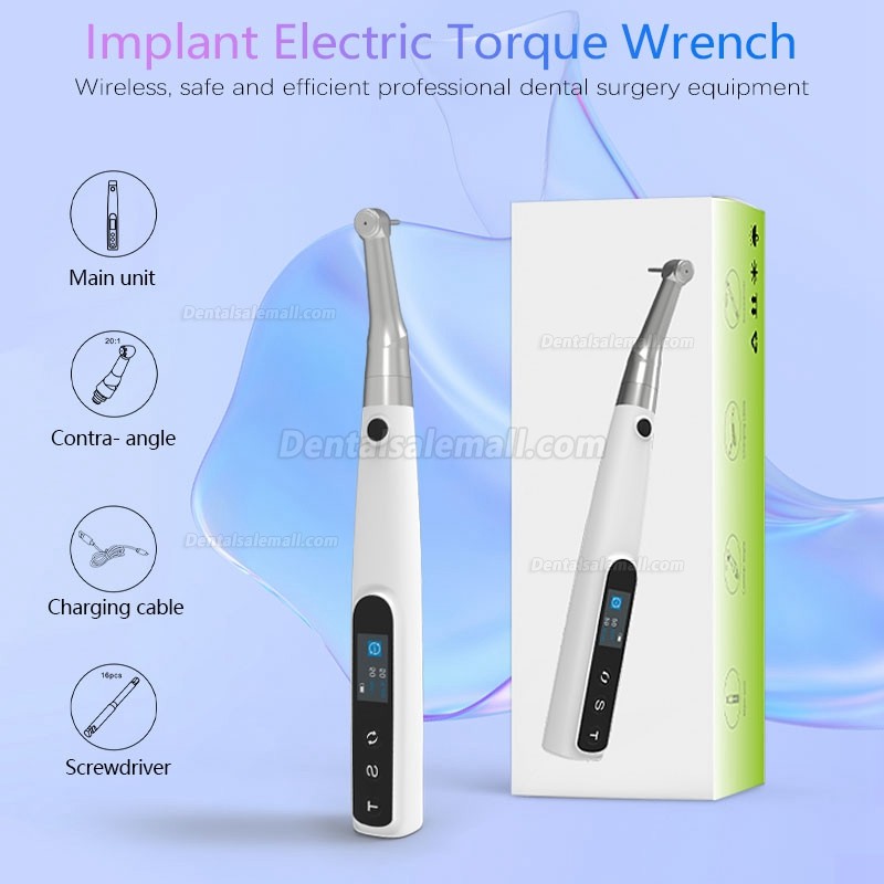 Electric Universal Dental Implant Torque Wrench Kit 10-50N/CM with 16Pcs Screwdrivers