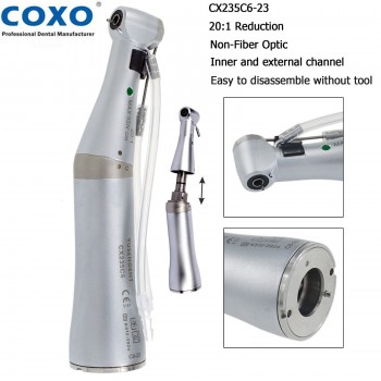 YUSENDENT COXO CX235C6-23 Dental Implant Handpiece 20:1 Surgical Contra Angle Low Speed E-type