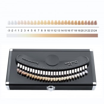 27 Colors Teeth Whitening 3D Shade Guide Tooth Bleaching Color Chart with Mirror