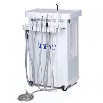 TPC MC3600 Mobile Dental Delivery Cart Unit Built-in Oil-free Air Compressor