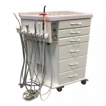 TPC OMC-2375CV-SL Self-contained Mobile Dental Delivery Cabinet Unit with Scaler...