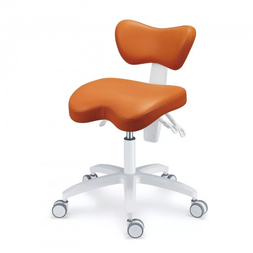 PLST-060 Adjustable Ergonomic Dental Operator Assistant Chair Dental Hygienist Nurse Stool