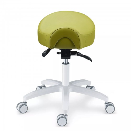 PLST-075 Adjustable Dental Operator Assistant Saddle Chair Dental Hygienist Nurse Stools Microfiber Leather