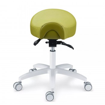 PLST-075 Adjustable Dental Operator Assistant Saddle Chair Dental Hygienist Nurse Stools Microfiber Leather