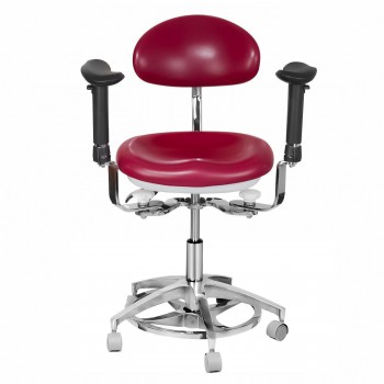 JKS-037 Ergonomic Dental Stool with Armrest Dentist Operator Assistant Hygienist...