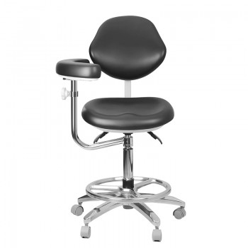 QY-600M-B2 Adjustable Ergonomic Dental Stool Assistant Doctor Chair with Armrest...