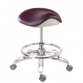 QY-D-MA-L Mobile Dental Assistant Stool Dentist's Saddle Stool Doctor's Stool Op...