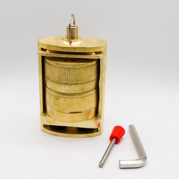 Dental Lab Denture Flask Press Flasks Kit Double Layer Denture Compress Upper / Lower Brass Flask