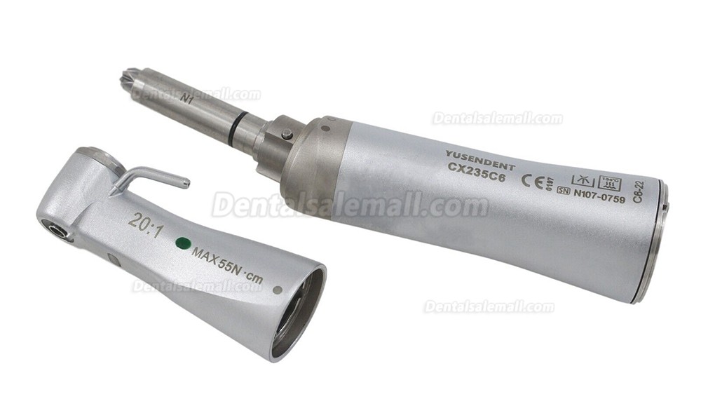 YUSENDENT CX235C6-22 Dental LED 20:1 Implant Surgery Contra Angle Handpiece