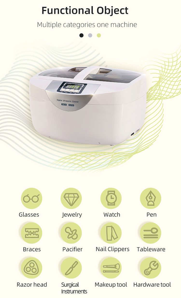 CODYSON CD-4820 2.5L Commercial Digital Ultrasonic Cleaner with Timer Stainless Steel Tank