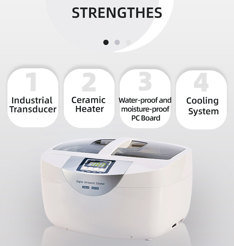 CODYSON CD-4820 2.5L Commercial Digital Ultrasonic Cleaner with Timer Stainless Steel Tank