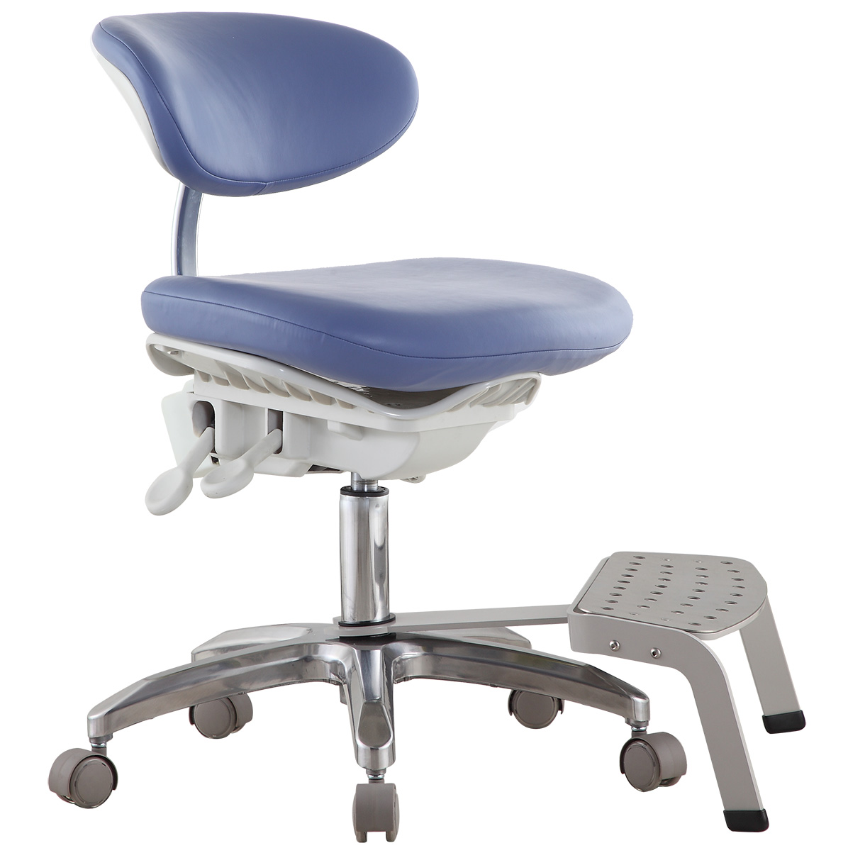 DS-PB1 Ergonomic Dental Stool with Back Support Dentist Operator Assistant Hygienist Chair