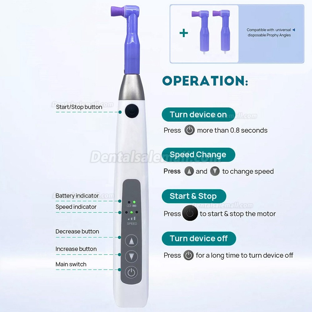 I-Prophy Dental Electric Cordless Hygiene Prophy Handpiece 360° Swivel