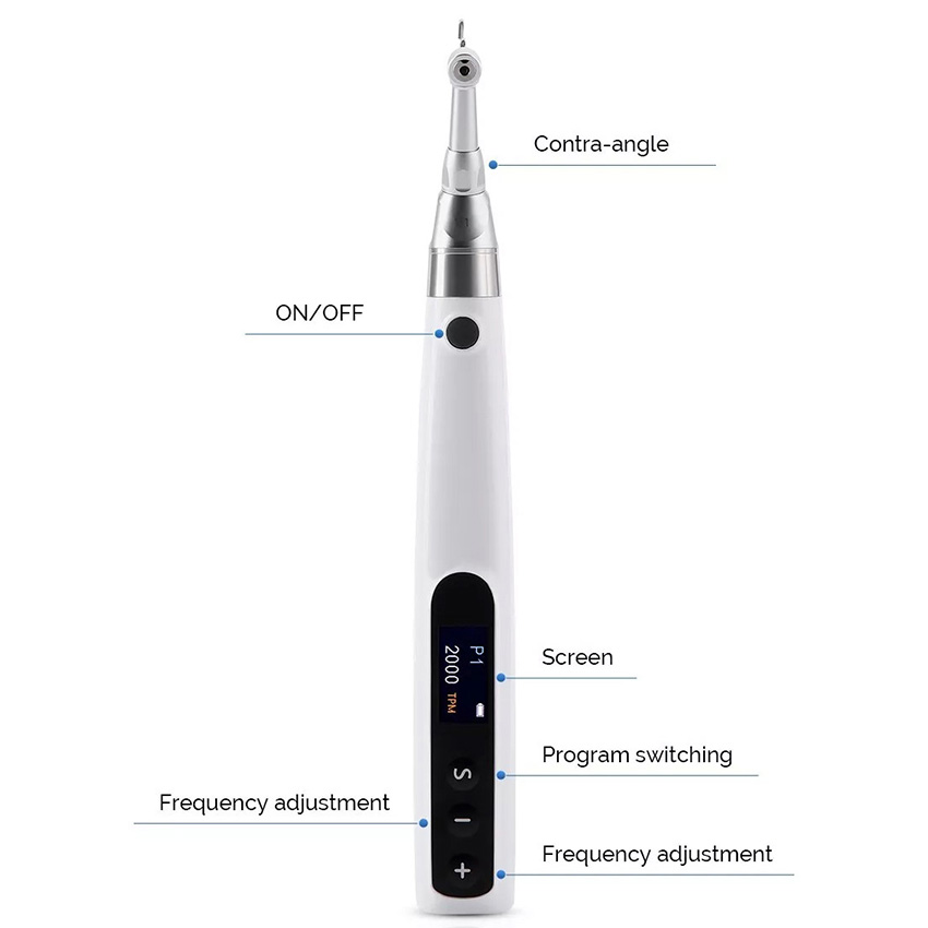 Electric Interproximal Reduction Orthodontic Handpiece IPR Kit with 5Pcs Strips