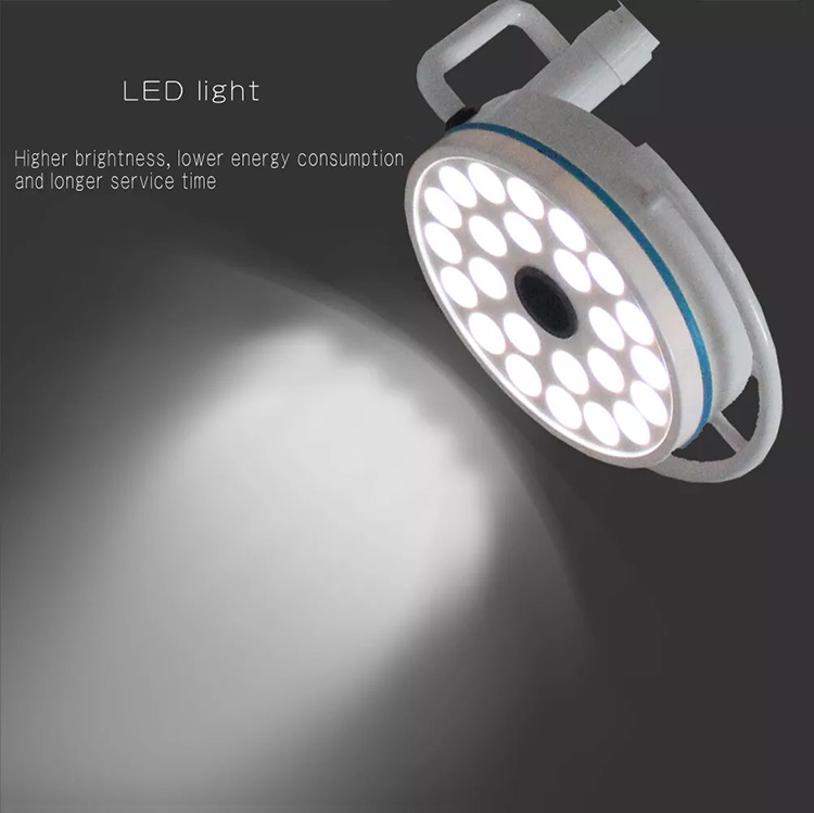 72W Ceiling-Mounted Dental Surgical Lamp Shadowless Exam Cold Light 24 LEDs