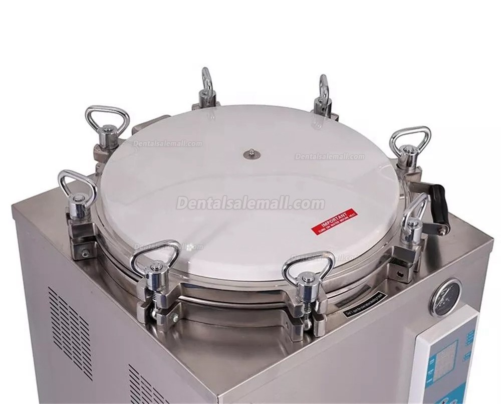 35L-100L Tabletop Portable Automatic Large Vertical High Pressure Steam Autoclave Sterilizer 105℃-134℃