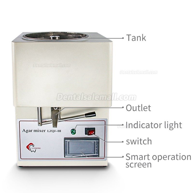 1300W Automatic Agar Mixer Melting Mixing Dental Lab Duplicating Machine