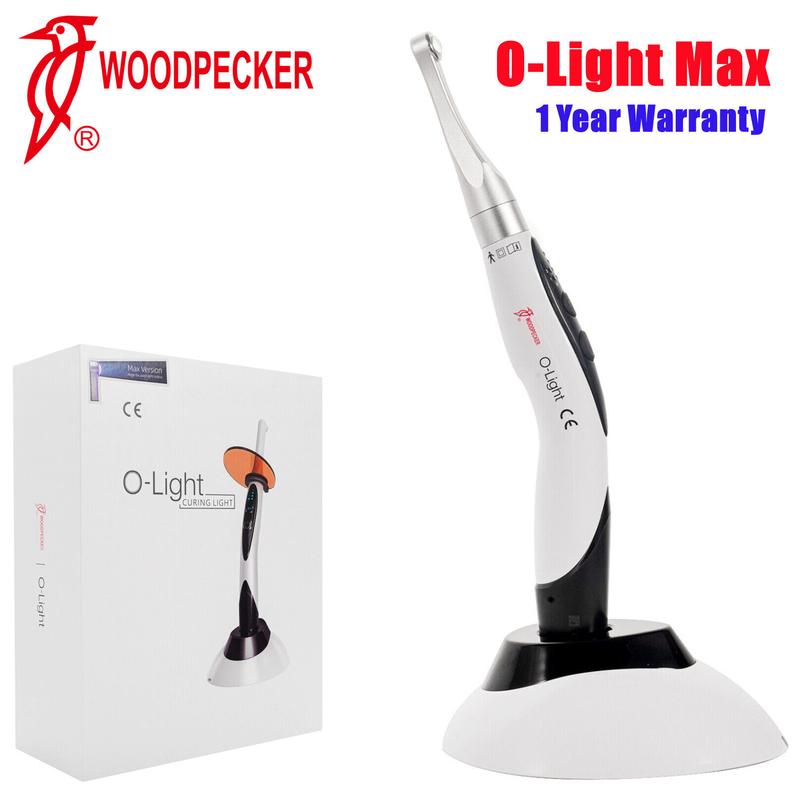 Woodpecker O-Light MAX Dental 1 Second  Cure LED Curing Light Metal Head