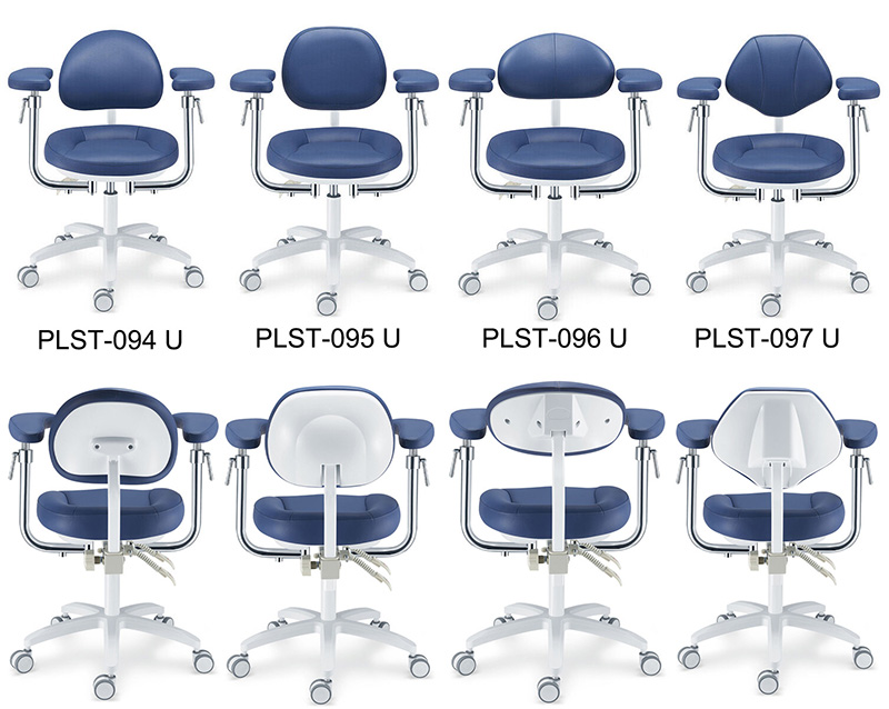 LST-08 Series Ergonomic Dental Microscope Stool Dentist Operator Assistant Surgeon Stool with Amrest