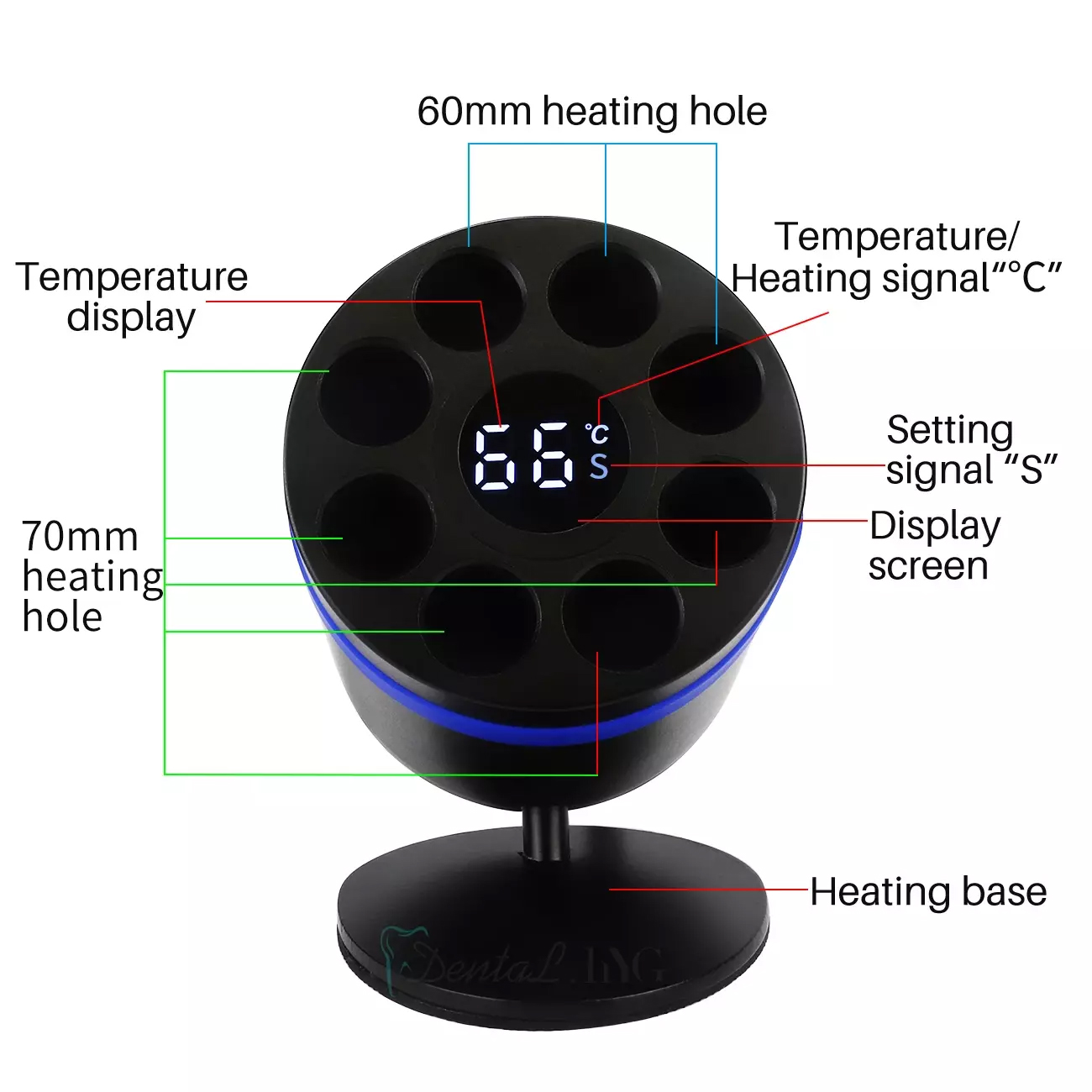 Dental Digital AR Heater Composite Resin Heating Heater Material Warmer 40-70℃