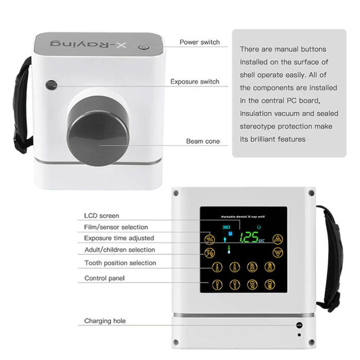 High Frequency Handheld Portable Dental X Ray Machine Digital Intraoral Imaging System RAY-200