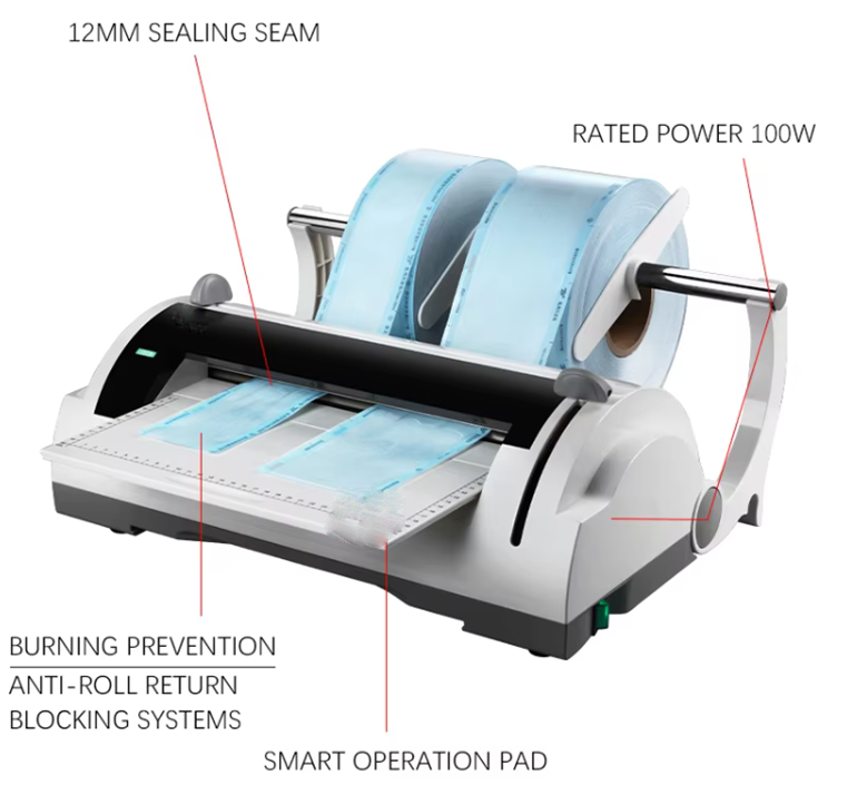 300mm Sterilization Disinfection Bags Sealing Machine Dental Pouches Sealer Constant Temperature